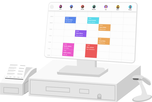 sistema PDV de salão de cabeleireiro
